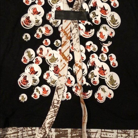 GABRIELLA FRANTINI BLACK 3/4 SLEEVE TOP SIZE S - Picture 3 of 7